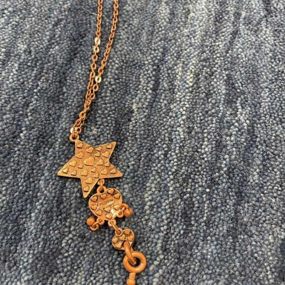 Pilgrim Multicolor Copper Necklace - Stars Hearts And Key - Picture 3 of 3